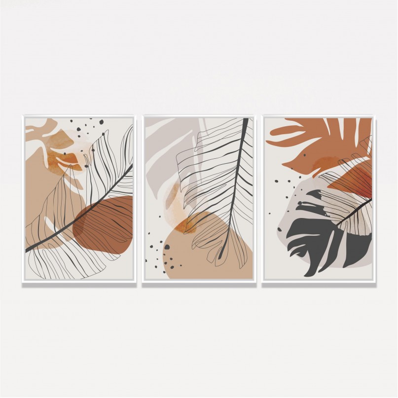 Quadro Estação das Folhas - 3 Peças