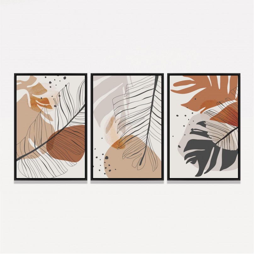 Quadro Estação das Folhas - 3 Peças