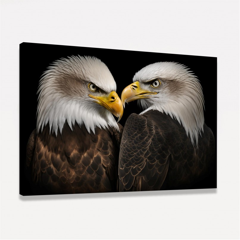 Quadro Casal Águias Par Soberano