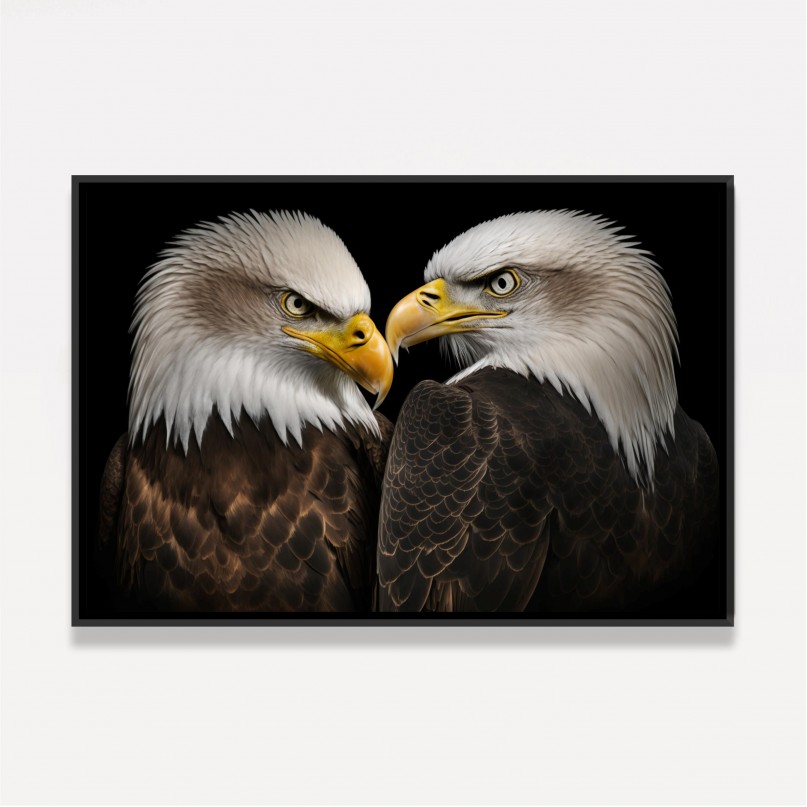 Quadro Casal Águias Par Soberano