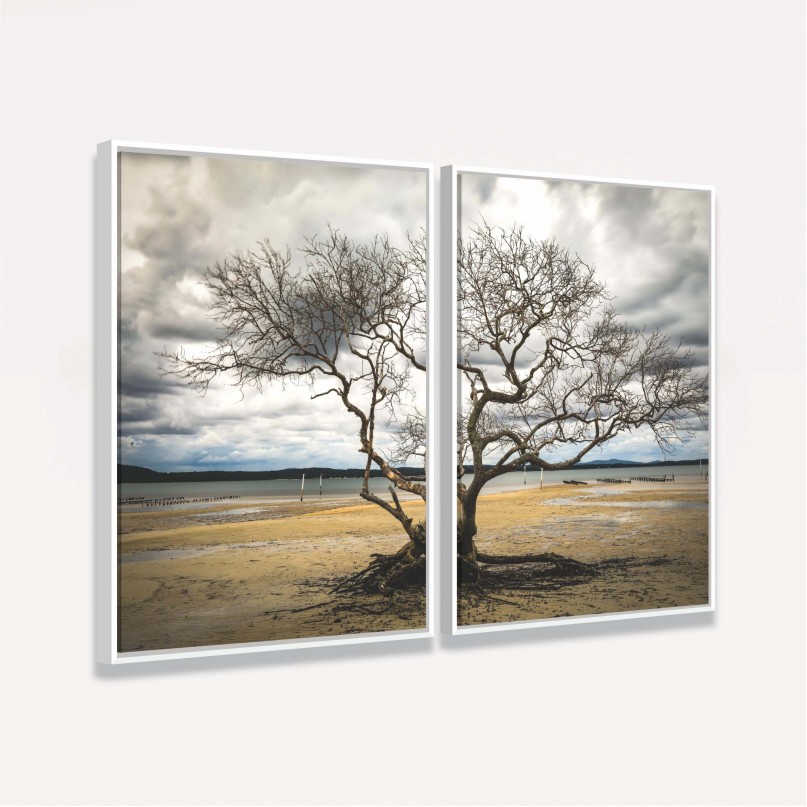 Quadro Árvore Sem Folhas Duo decorativo