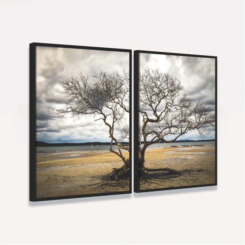 Quadro Árvore Sem Folhas Duo decorativo