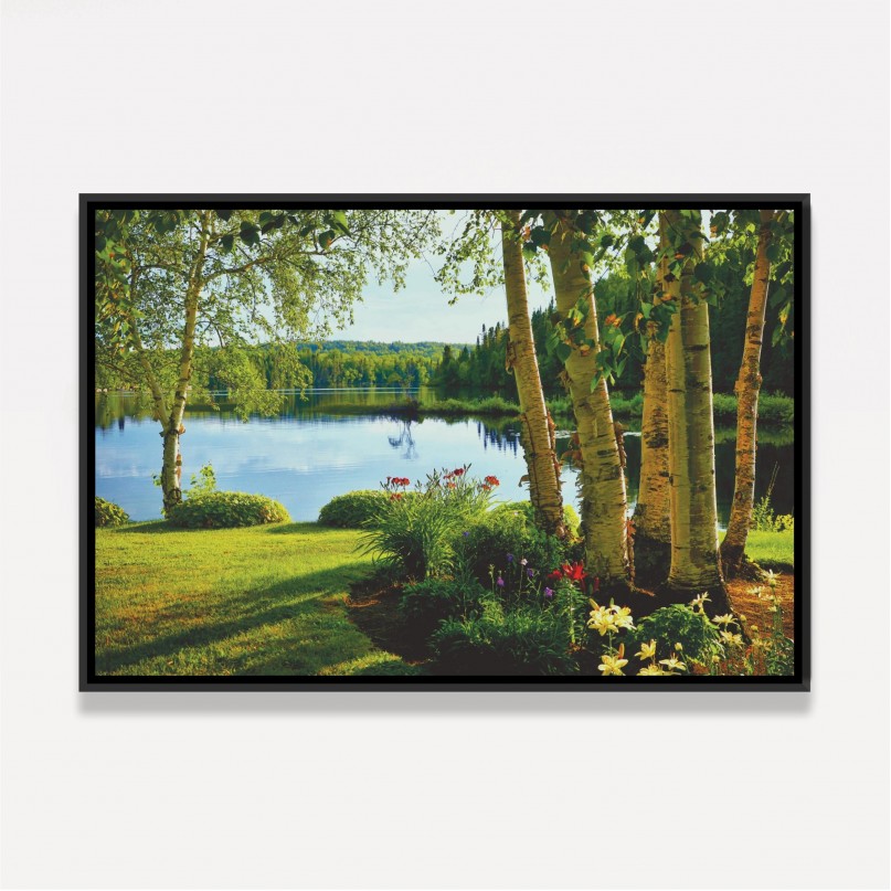 Quadro Paisagem Rio Tranquilo