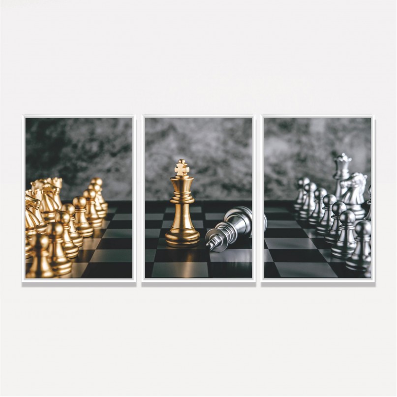 Quadro Trio Golden Chess