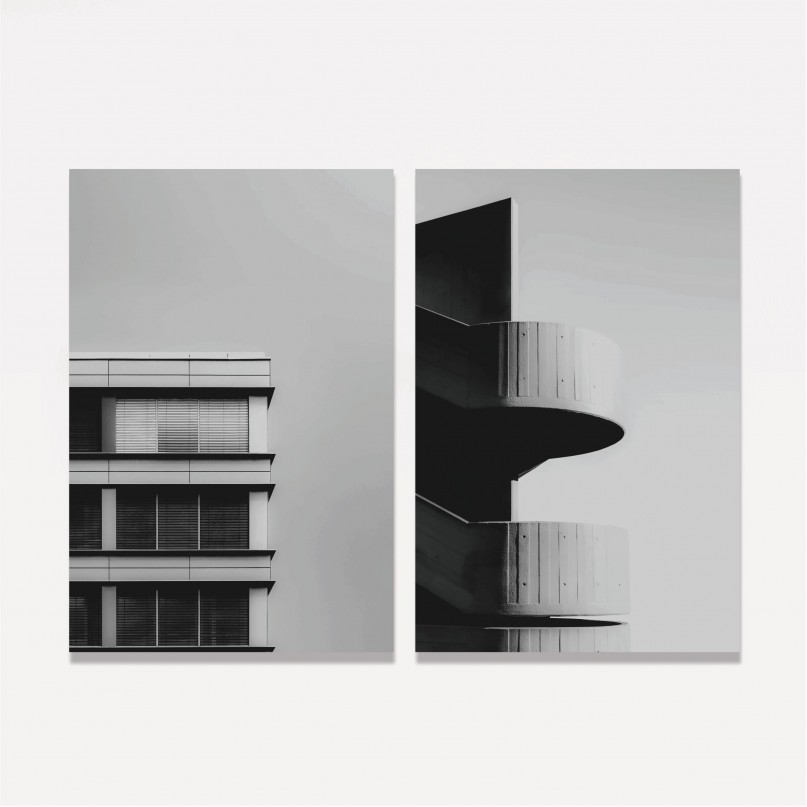 Quadro Monumentos Urbanos - 2 Peças