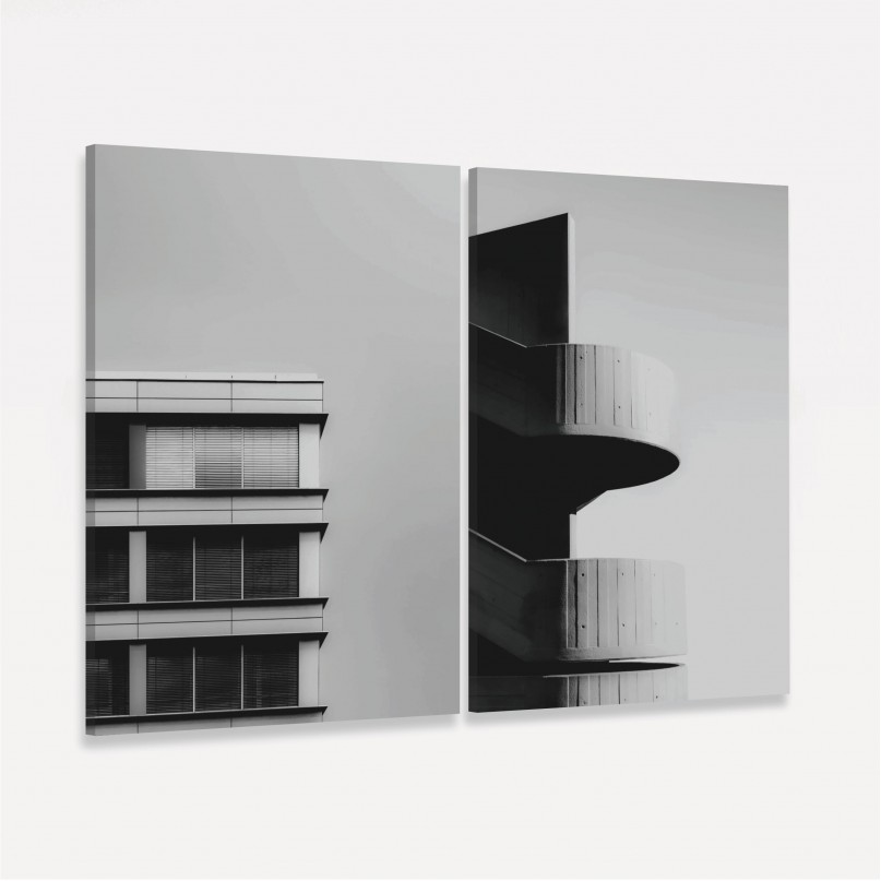 Quadro Monumentos Urbanos - 2 Peças