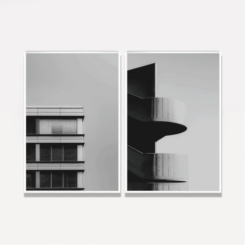 Quadro Monumentos Urbanos - 2 Peças