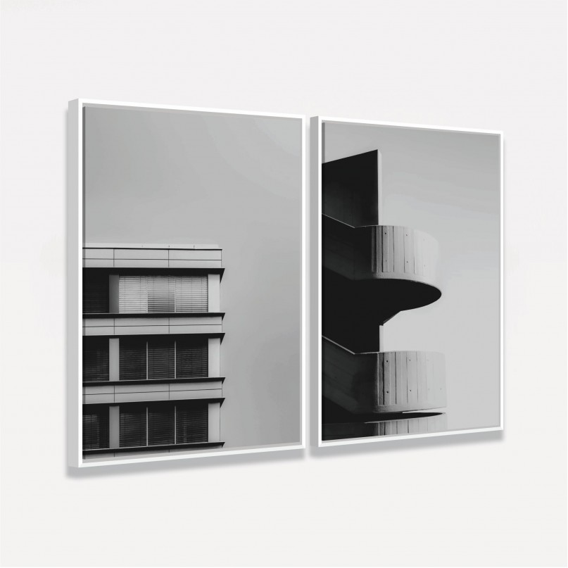 Quadro Monumentos Urbanos - 2 Peças
