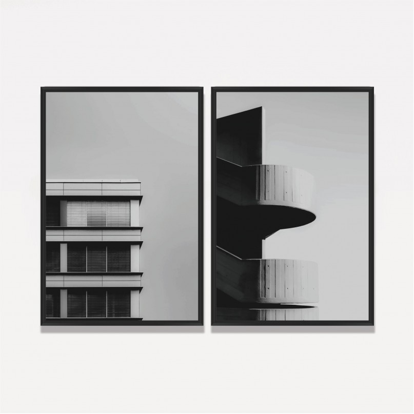 Quadro Monumentos Urbanos - 2 Peças