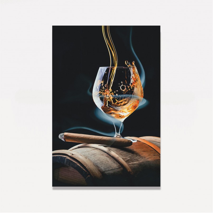 Quadro Decorativo Whisky & Cigars