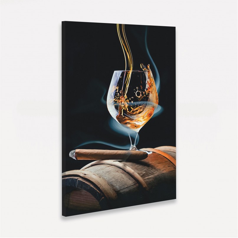 Quadro Decorativo Whisky & Cigars