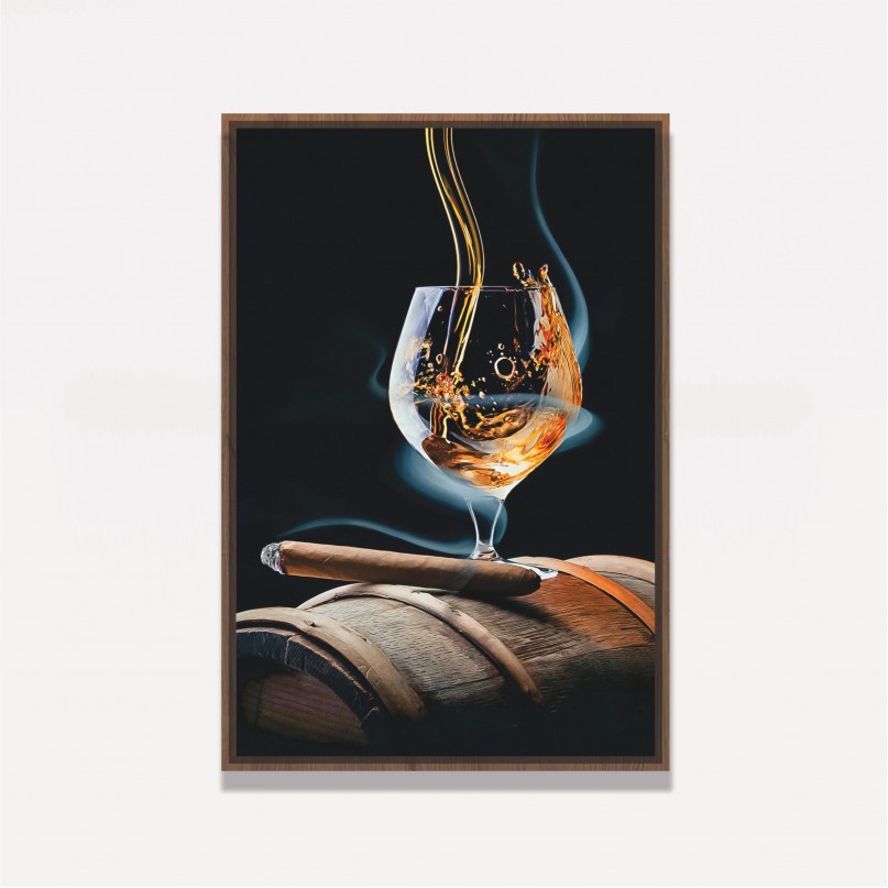 Quadro Decorativo Whisky & Cigars