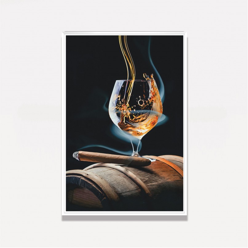 Quadro Decorativo Whisky & Cigars