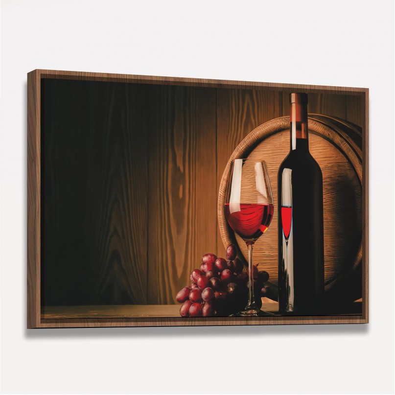 Quadro Decorativo da Uva a Taça