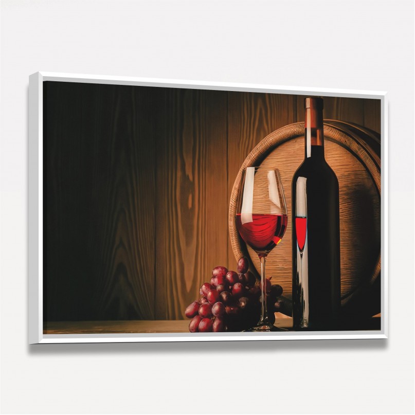 Quadro Decorativo da Uva a Taça