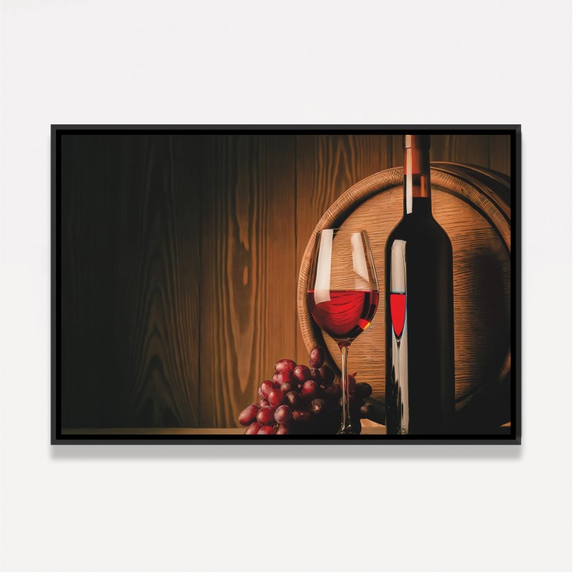 Quadro Decorativo da Uva a Taça