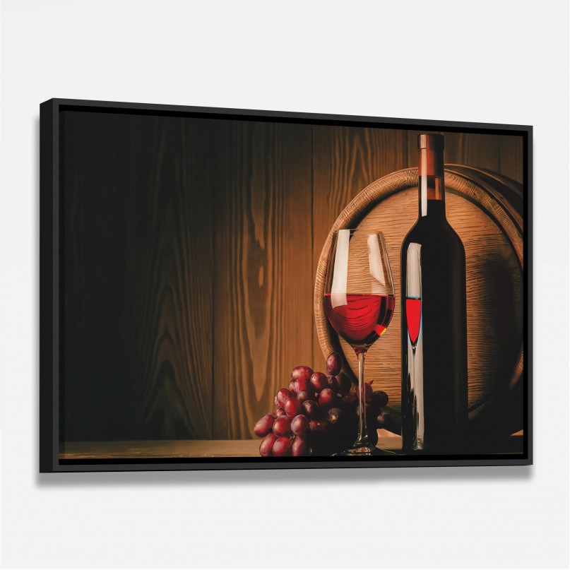 Quadro Decorativo da Uva a Taça