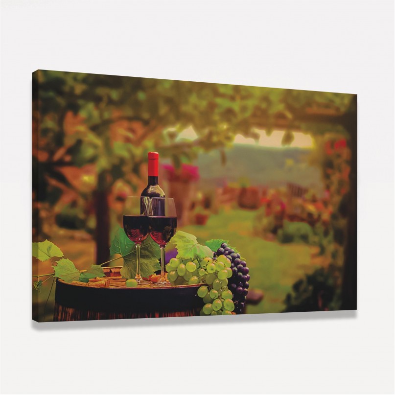 Quadro Decorativo Paisagem Vinícola