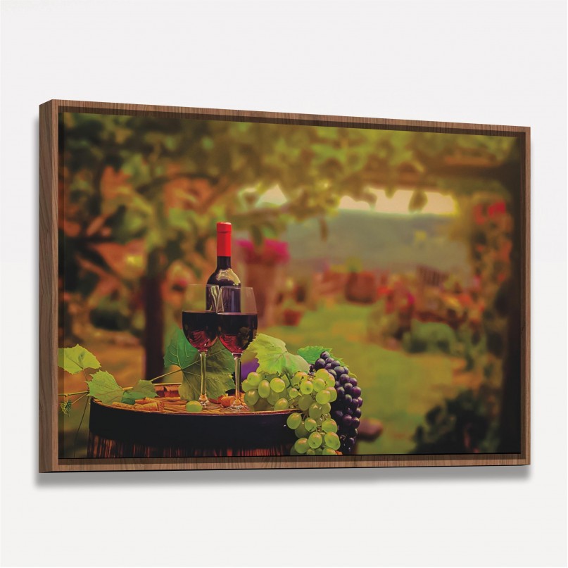 Quadro Decorativo Paisagem Vinícola
