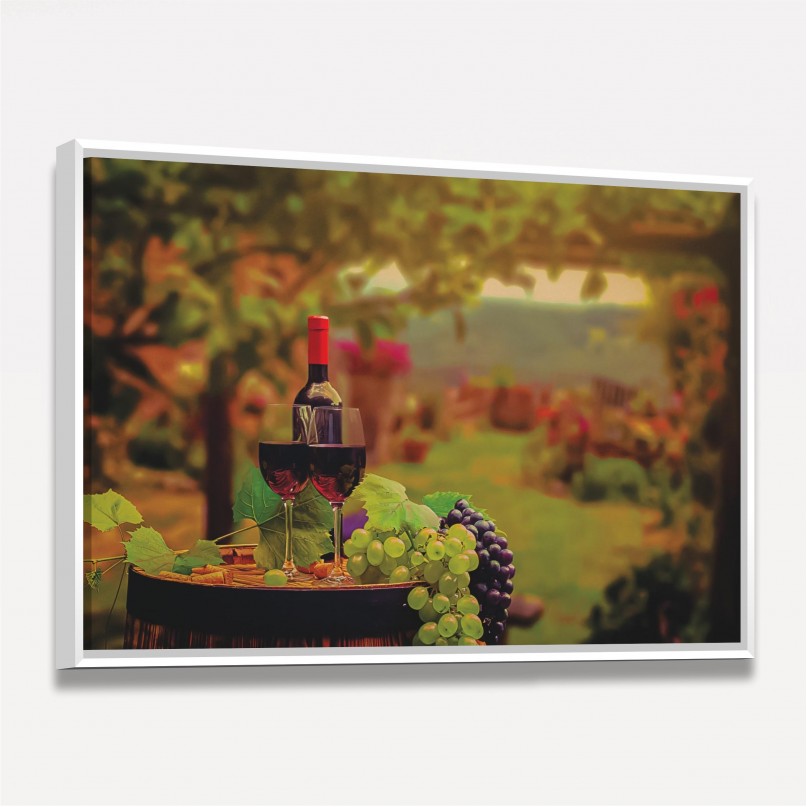 Quadro Decorativo Paisagem Vinícola