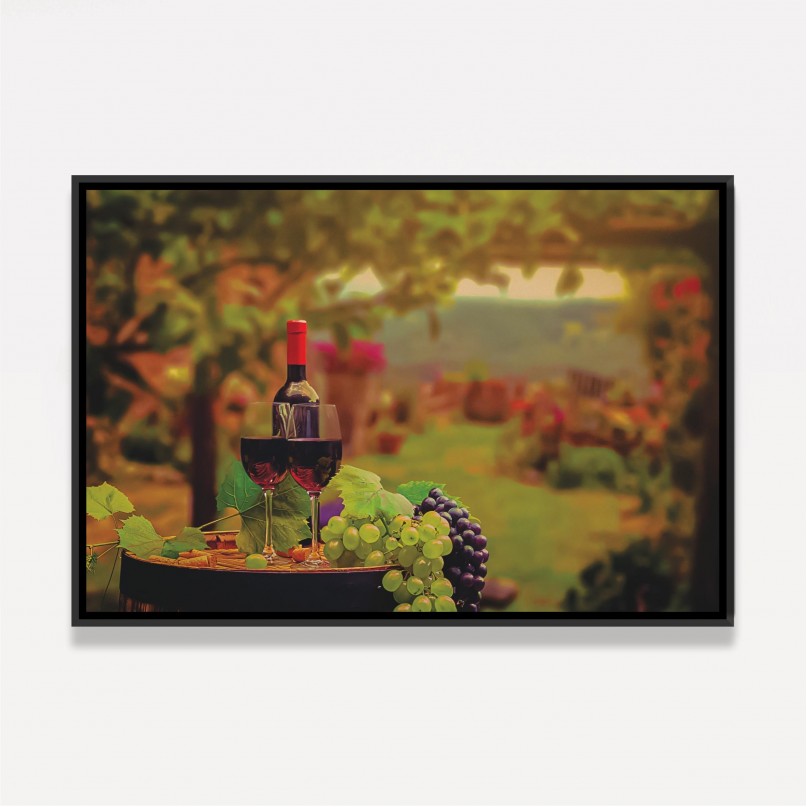 Quadro Decorativo Paisagem Vinícola