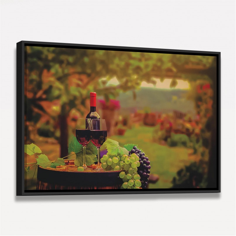 Quadro Decorativo Paisagem Vinícola