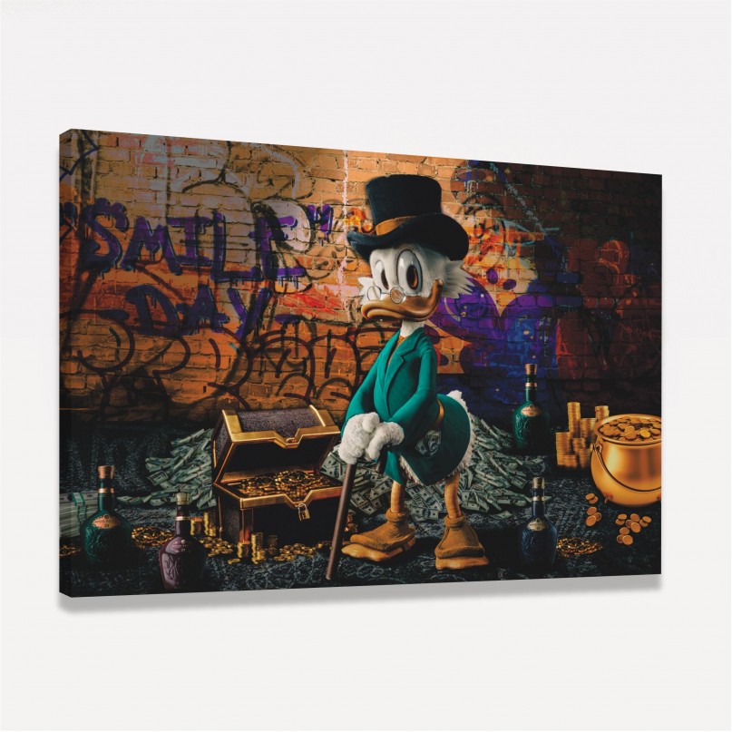 Quadro Tio Patinhas Milionário