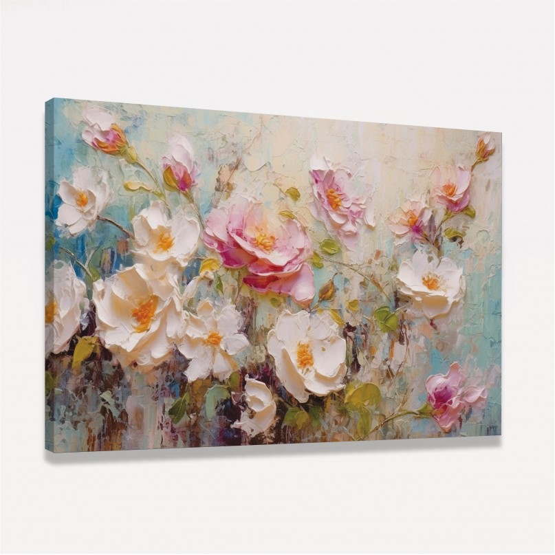 Quadro Floral Estilo Pintura