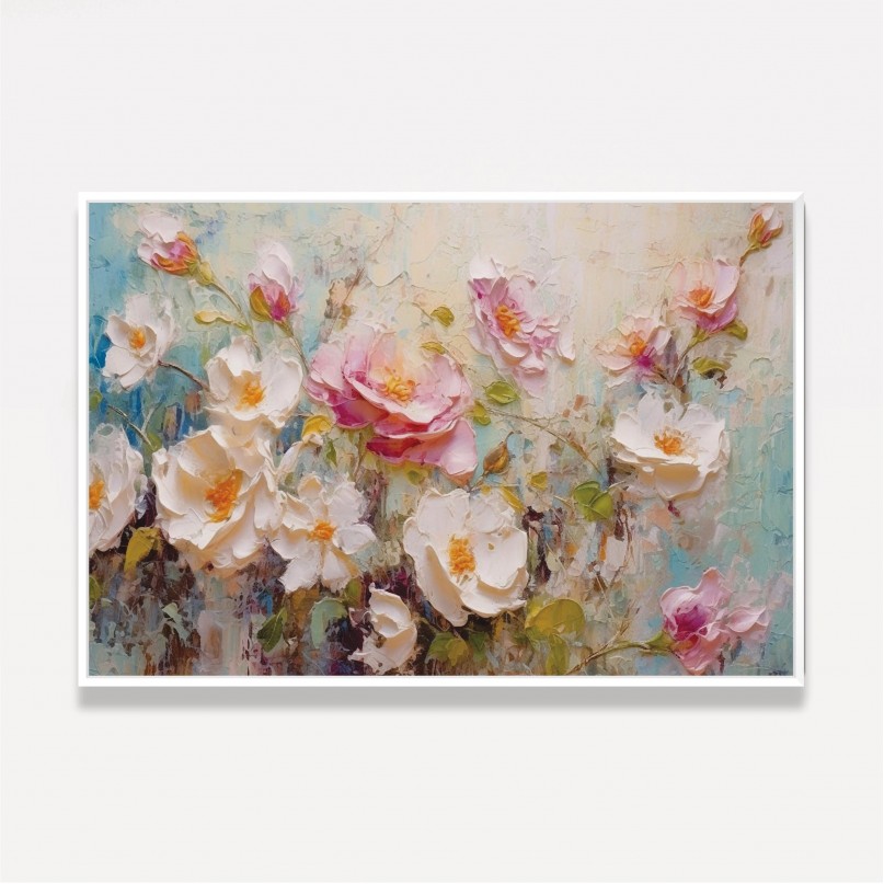 Quadro Floral Estilo Pintura