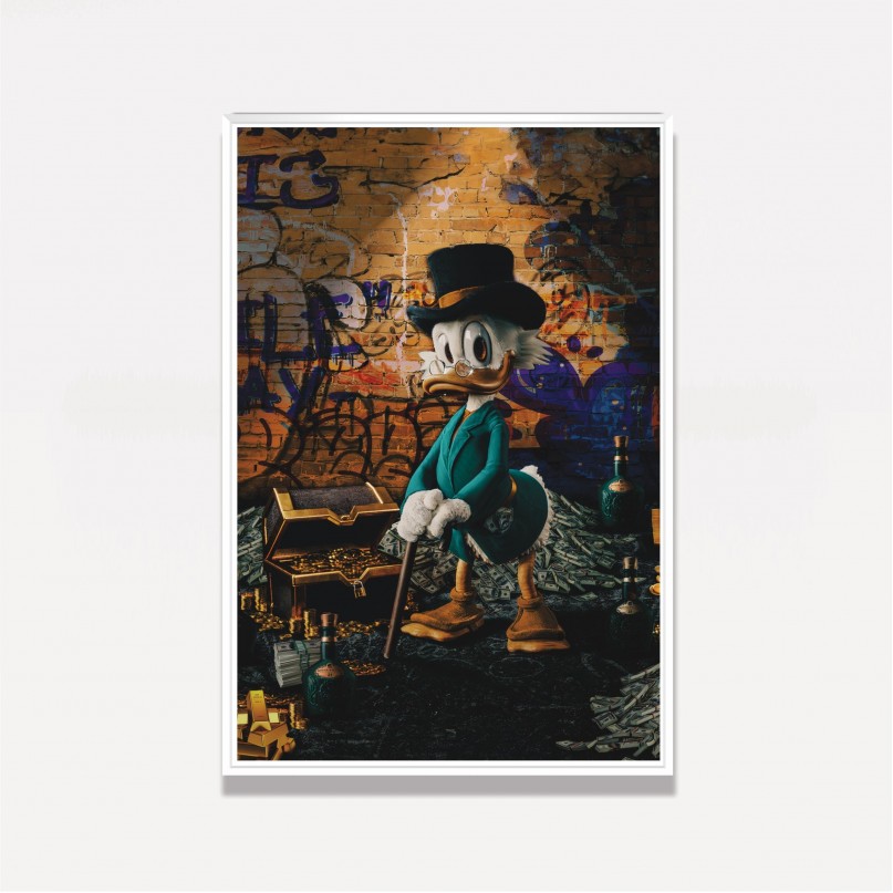 Quadro Tio Patinhas Senhor Grana