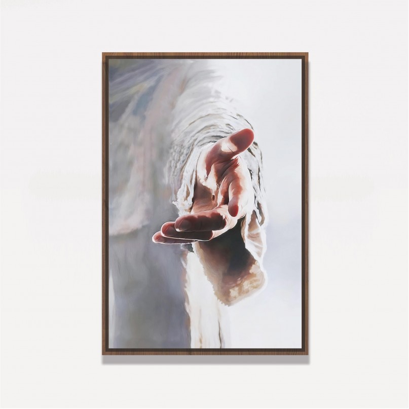 Quadro Mão de Jesus Salvação Eterna