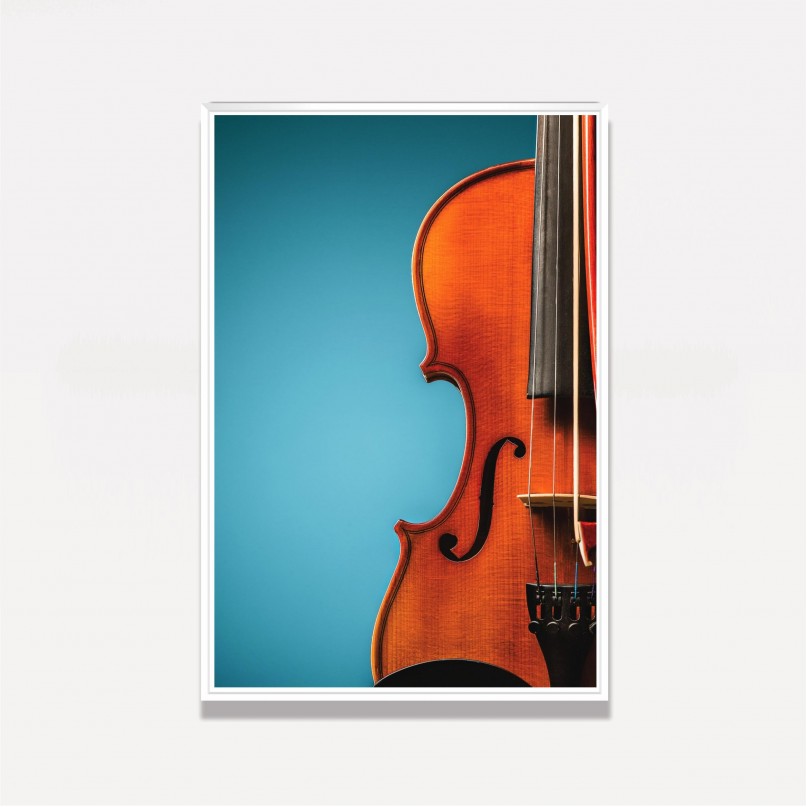 Quadro Instrumento Silhueta Violino