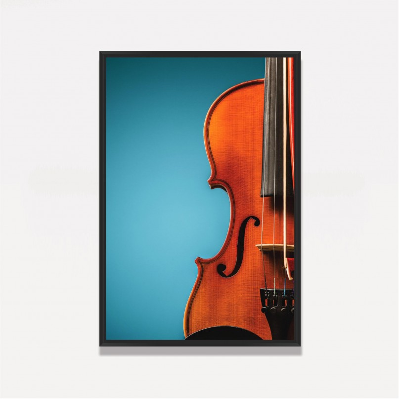 Quadro Instrumento Silhueta Violino