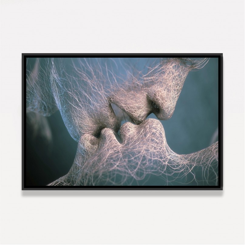 Quadro Casal Raízes do Amor Beijo