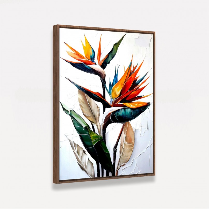 Quadro Floral de Ave do Paraíso