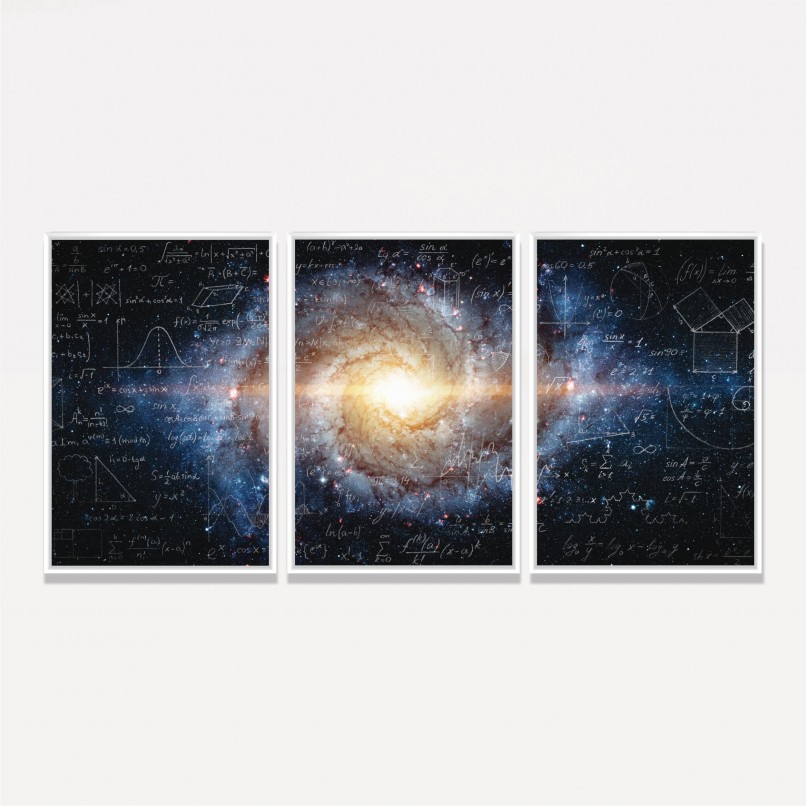 Kit Trio Fórmulas Matemáticas e Físicas no Universo