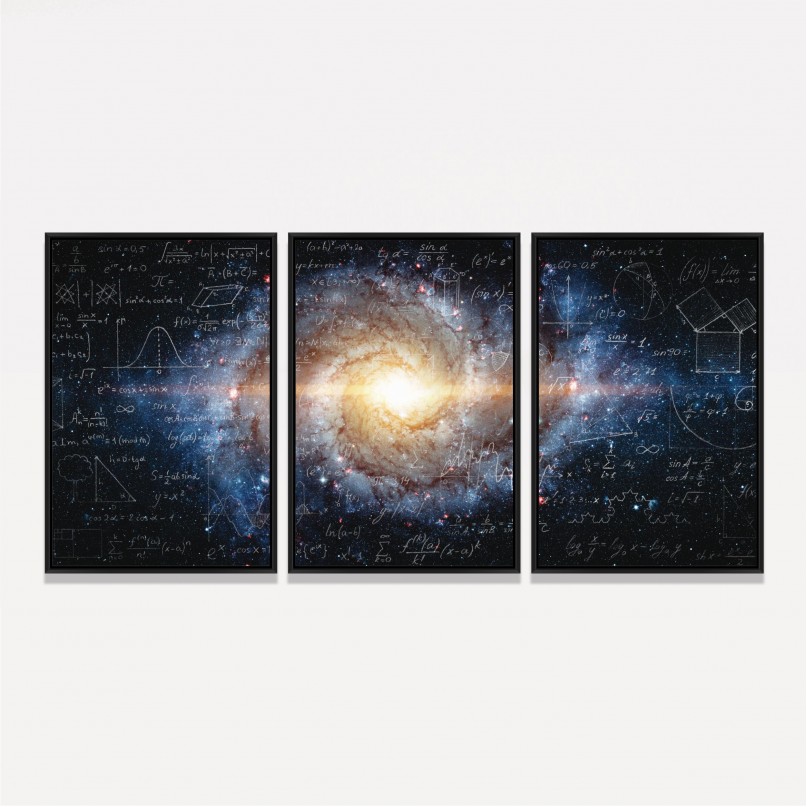 Kit Trio Fórmulas Matemáticas e Físicas no Universo