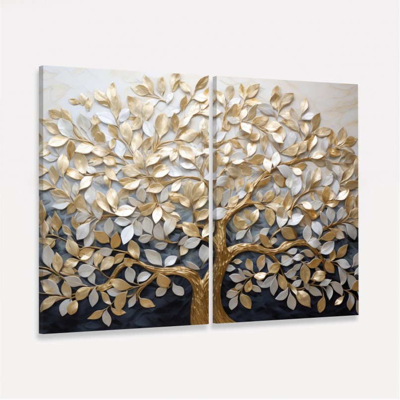 Quadro Duo Árvore da Vida Ramos da Esperança
