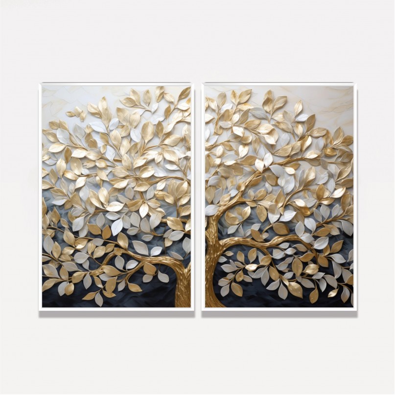 Quadro Duo Árvore da Vida Ramos da Esperança