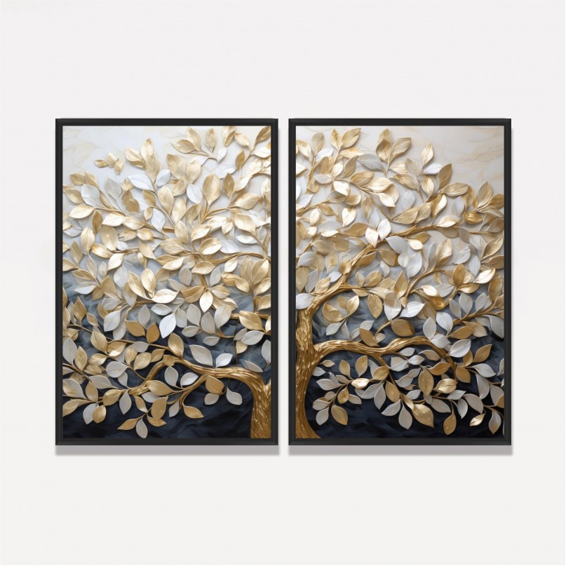 Quadro Duo Árvore da Vida Ramos da Esperança