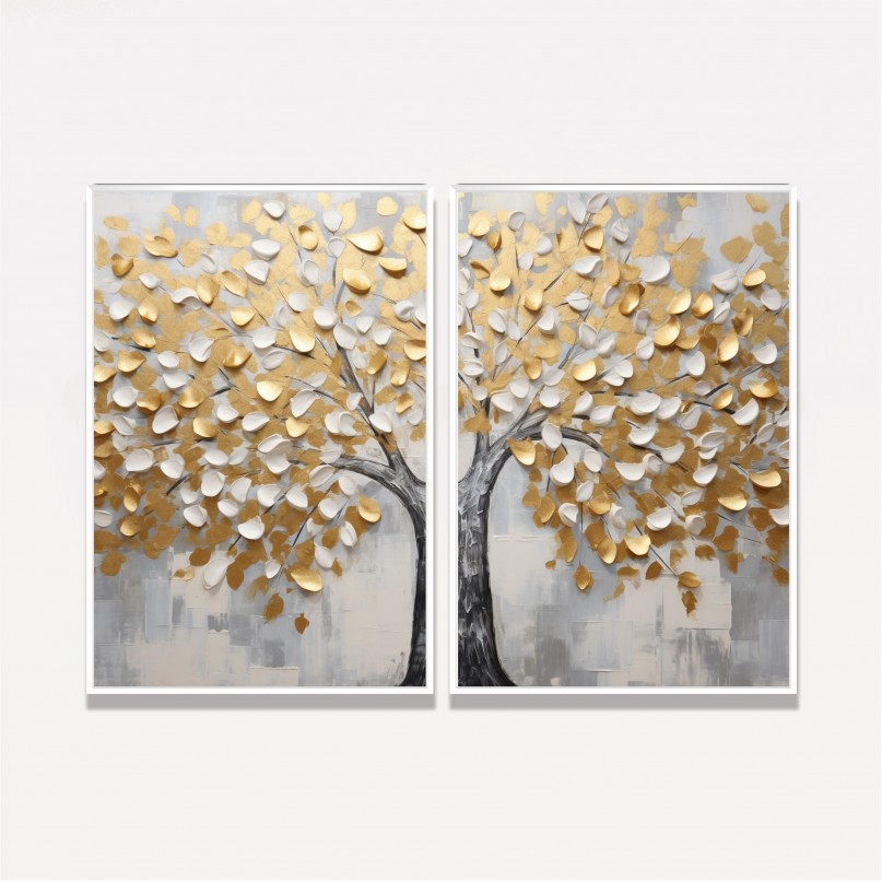 Quadro Duo Árvore da Vida em Arte da Existência