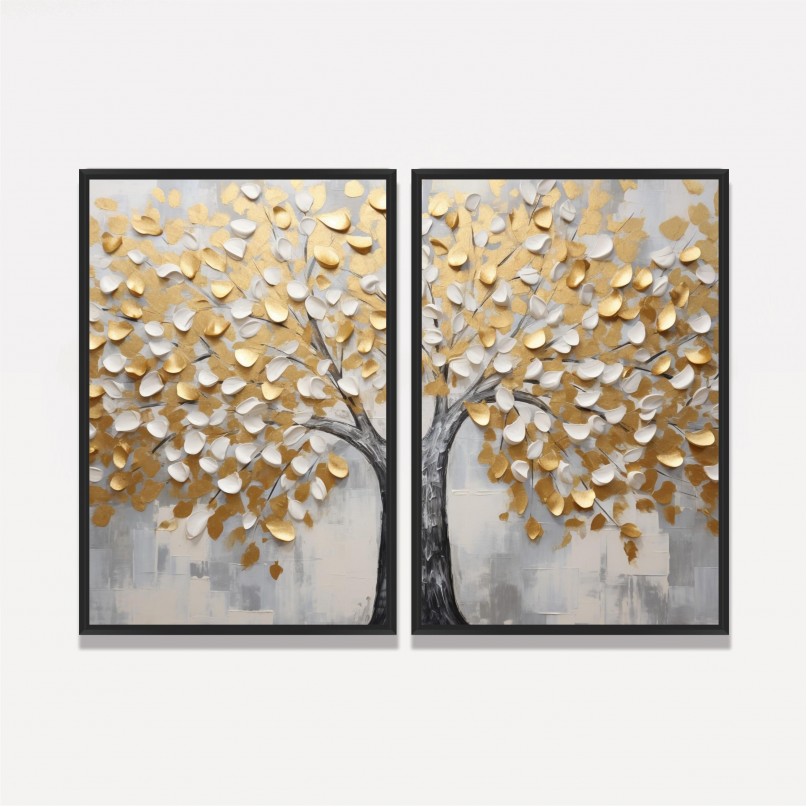 Quadro Duo Árvore da Vida em Arte da Existência